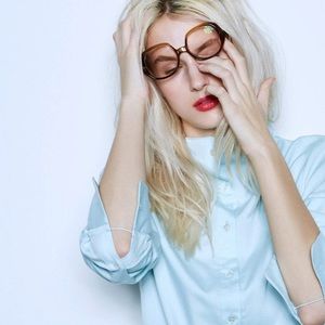 Argent Cowl Neck Button Down Blouse